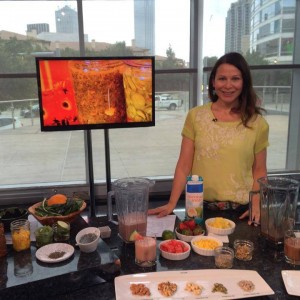 Phebe on the set of GMT